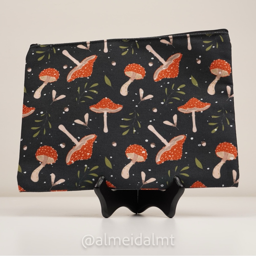 Red Mushroom Cosmetic Bag